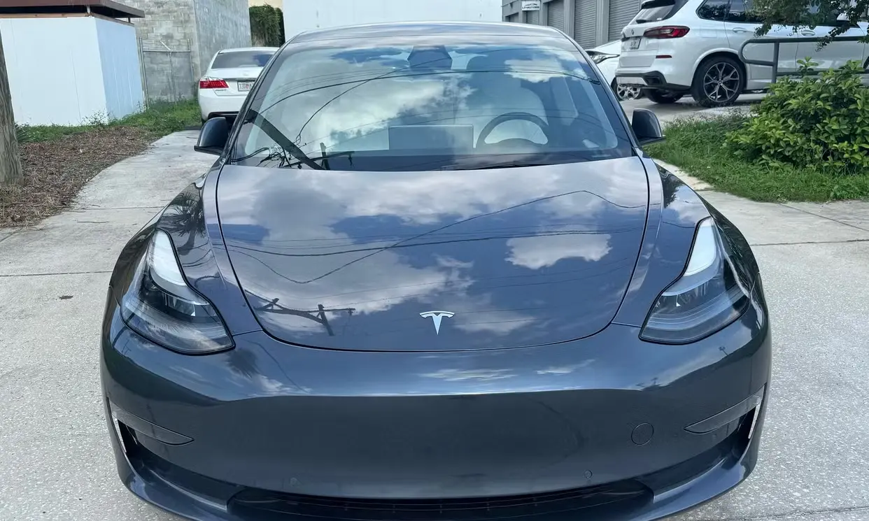 Grey Tesla Model 3